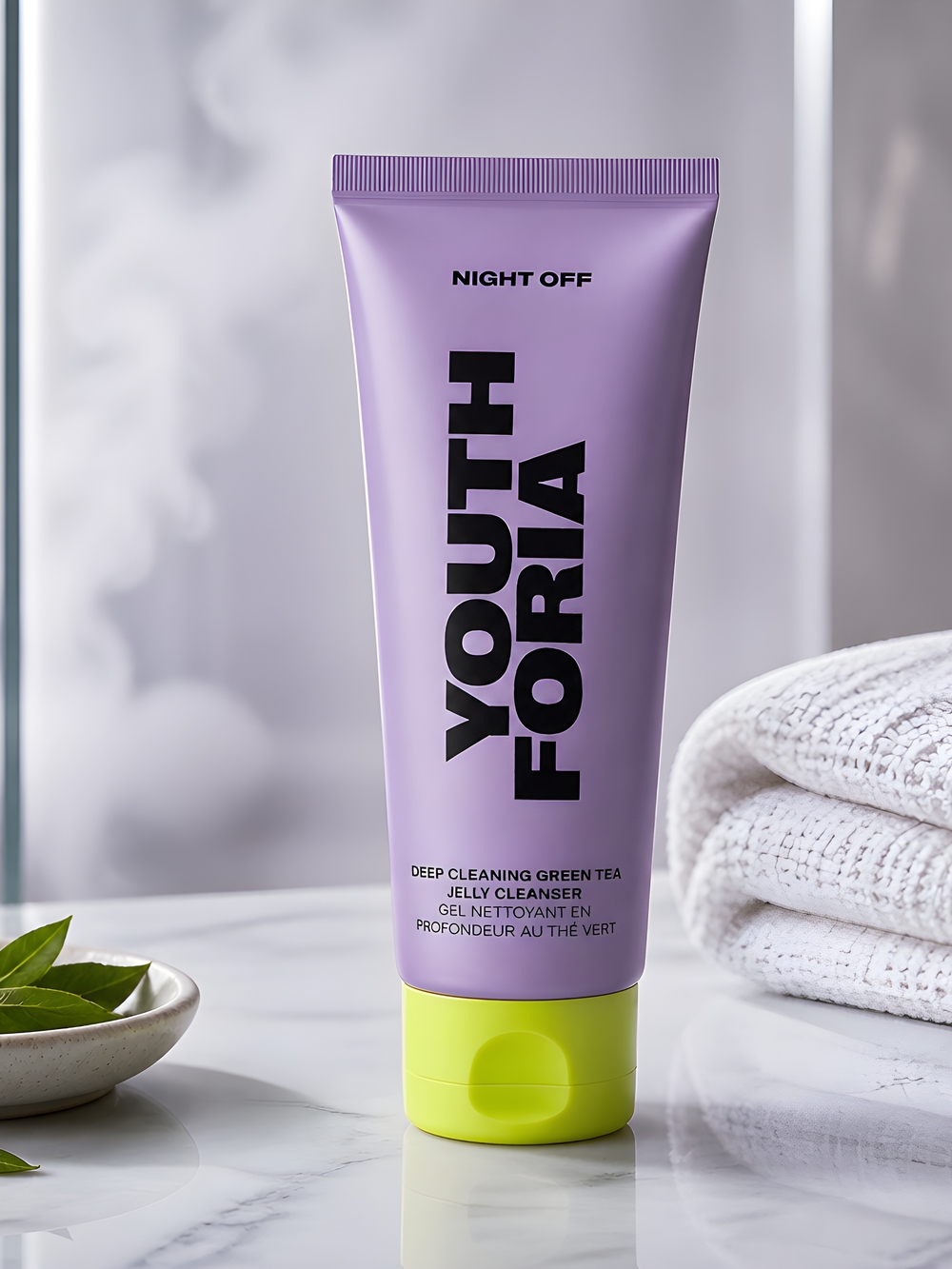 YOUTH FORIA Night Off Deep Cleaning Green Tea Cleanser